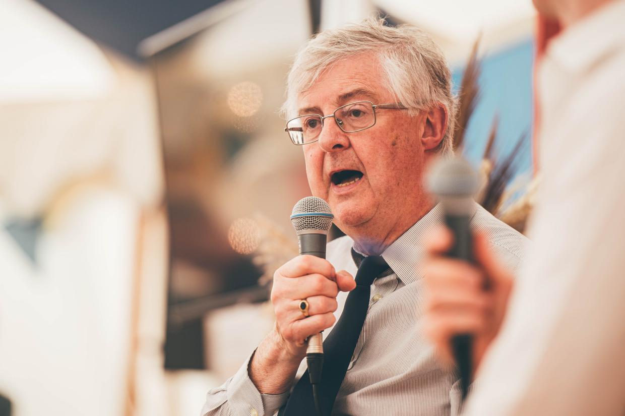 Former First Minister, Mark Drakeford takes part in Eisteddfod event on Maes